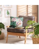 Poszewka velvet 45x45 Palmera zielona Eurofirany