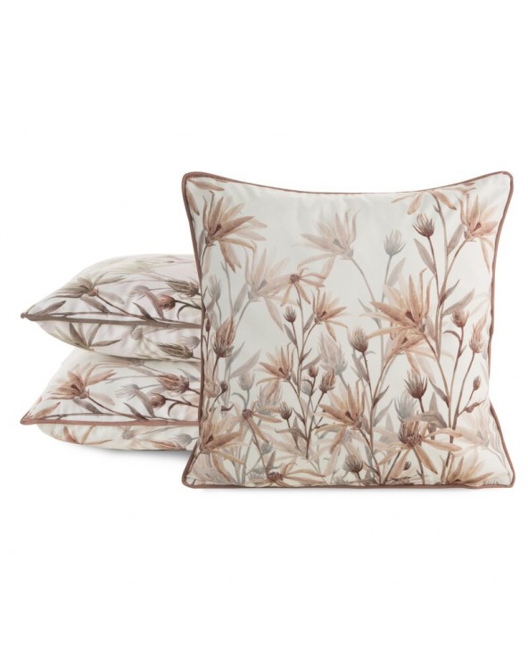 Poszewka velvet 45x45 Inez 2 biała/beżowa Eurofirany 