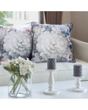 Poszewka velvet 45x45 Lucia kremowa/ciemnoróżowa Eurofirany 