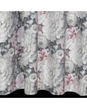 Zasłona velvet 140x270 Lucia kremowa/ciemnoróżowa Eurofirany 