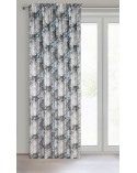 Zasłona velvet 140x270 Lucia kremowa/niebieska Eurofirany 