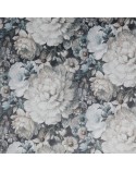 Zasłona velvet 140x270 Lucia kremowa/niebieska Eurofirany 