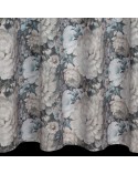 Zasłona velvet 140x270 Lucia kremowa/niebieska Eurofirany 