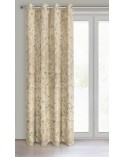 Zasłona velvet 135x250 Odeta beżowa/szara Eurofirany 