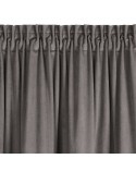 Zasłona velvet 140x300 Milo popielata Eurofirany 