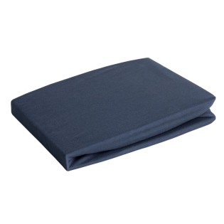 Prześcieradło wysokie bawełna jersey 120x200x25 z gumką granatowe Eurofirany Prześcieradło wysokie bawełna jersey 120x200x25 z gumką granatowe Eurofirany