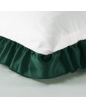 Pościel polycotton 160x200 + 2x70x80 Eliza biała/ciemnozielona Eurofirany