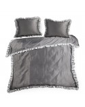 Pościel polycotton 160x200 + 2x70x80 Eliza stalowa/srebrna Eurofirany