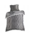 Pościel polycotton 160x200 + 2x70x80 Eliza stalowa/srebrna Eurofirany