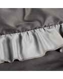 Pościel polycotton 160x200 + 2x70x80 Eliza stalowa/srebrna Eurofirany