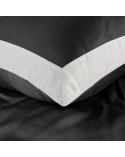 Pościel polycotton 160x200 + 2x70x80 Laura czarna/biała Eurofirany