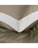 Pościel polycotton 200x220 + 2x70x80 Laura kawa/biała Eurofirany