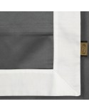 Pościel polycotton 160x200 + 2x70x80 Laura stalowa/biała Eurofirany
