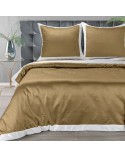Pościel polycotton 200x220 + 2x70x80 Laura złota/biała Eurofirany