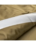 Pościel polycotton 200x220 + 2x70x80 Laura złota/biała Eurofirany