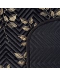 Narzuta mikrofibra 220x240 Blink 2 czarna/złota Eurofirany