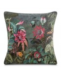 Poszewka velvet 45x45 Aline zielona/różowa Eurofirany
