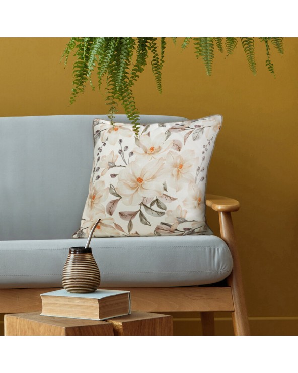 Poszewka velvet 45x45 Amara beżowa Eurofirany