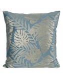 Poszewka velvet 45x45 Velvet 72B niebieska/złota Eurofirany 