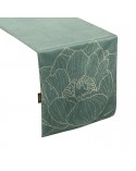 Bieżnik velvet 35x140 Blink 13 ciemnomiętowy Eurofirany