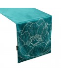 Bieżnik velvet 35x220 Blink 13 ciemnoturkusowy Eurofirany