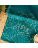 Bieżnik velvet 35x220 Blink 13 ciemnoturkusowy Eurofirany