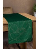 Bieżnik velvet 35x140 Blink 13 ciemnozielony Eurofirany