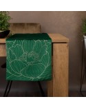 Bieżnik velvet 35x220 Blink 13 ciemnozielony Eurofirany