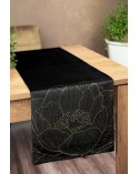 Bieżnik velvet 35x180 Blink 13 czarny Eurofirany