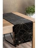 Bieżnik velvet 35x180 Blink 18 czarny Eurofirany