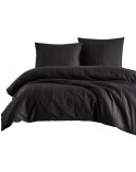 Pościel satyna bawełniana 180x200 + 2x70x80 Capital Anthracite Exclusive Darymex