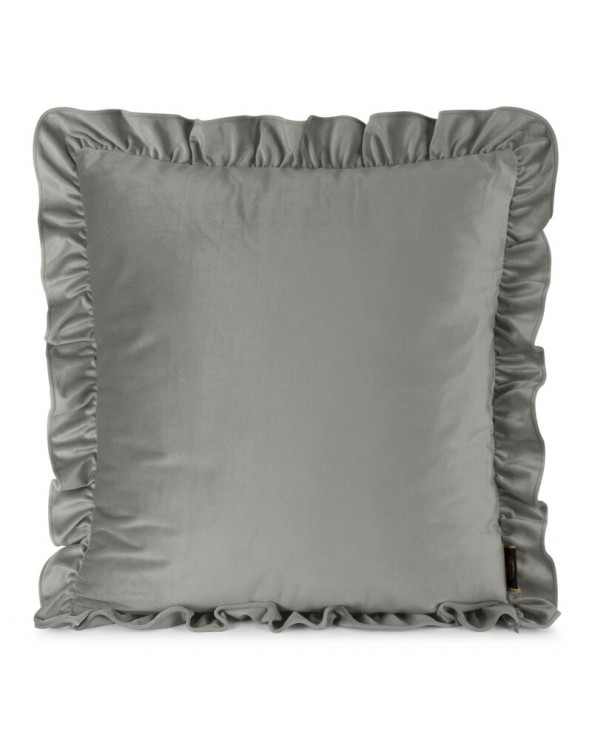 Poszewka velvet 60x60 Brenda srebrna Eurofirany 