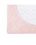 Prześcieradło bawełna jersey 80x180x5 z gumką bladoróżowe Darymex
