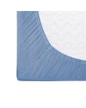 Prześcieradło bawełna jersey 80x180x5 z gumką niebieskie Darymex