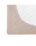 Prześcieradło bawełna jersey 80x180x5 z gumką beżowe Darymex