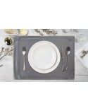 Serwetka welwetowa 30x40 Melinda kpl 4 szt stalowa Eurofirany
