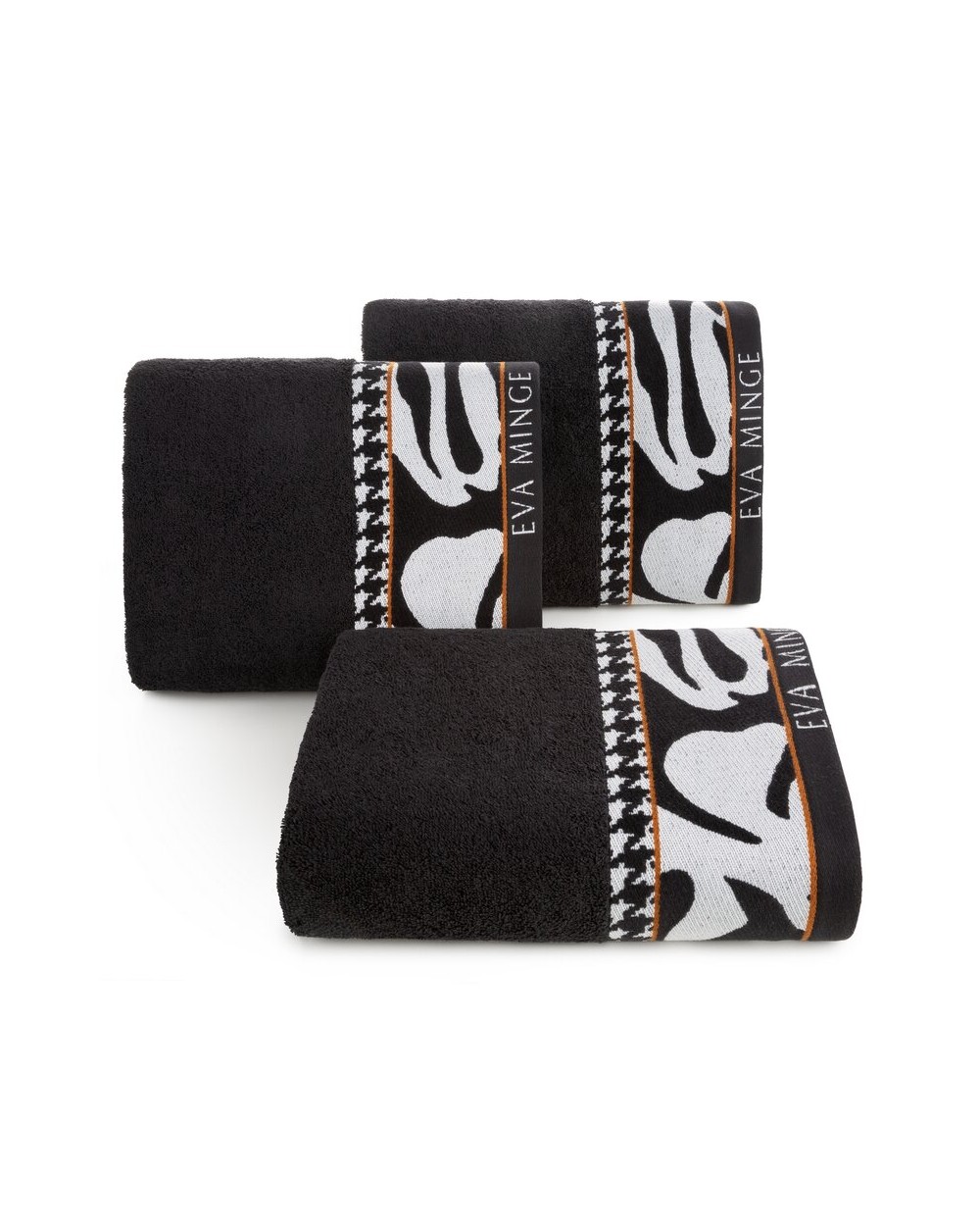 Ręcznik bawełna 70x140 Eva6 czarny Eurofirany 