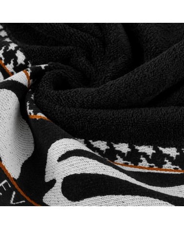 Ręcznik bawełna 70x140 Eva6 czarny Eurofirany 