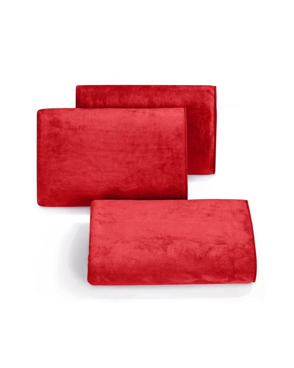 Ręcznik mikrofibra 80x150 Amy3 czerwony Eurofirany 