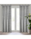 Zasłona velvet 140x250 Aluvia stalowa Eurofirany 