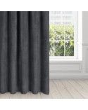 Zasłona velvet 140x250 Amaya czarna Eurofirany 