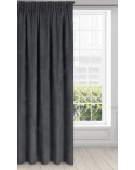 Zasłona velvet 140x250 Amaya czarna Eurofirany 