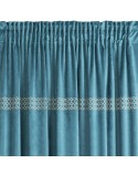 Zasłona velvet 140x270 Jovita ciemnoturkusowa Eurofirany 