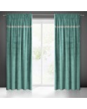Zasłona velvet 140x270 Jovita zielona Eurofirany 