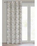 Zasłona płócienna 140x250 Mira naturalna/brązowa Eurofirany 