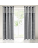 Zasłona velvet 140x250 Pilar stalowa Eurofirany 
