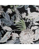 Zasłona velvet 140x270 Sally czarna/srebrna Eurofirany 