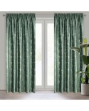 Zasłona velvet 140x270 Vilma ciemnozielona Eurofirany 