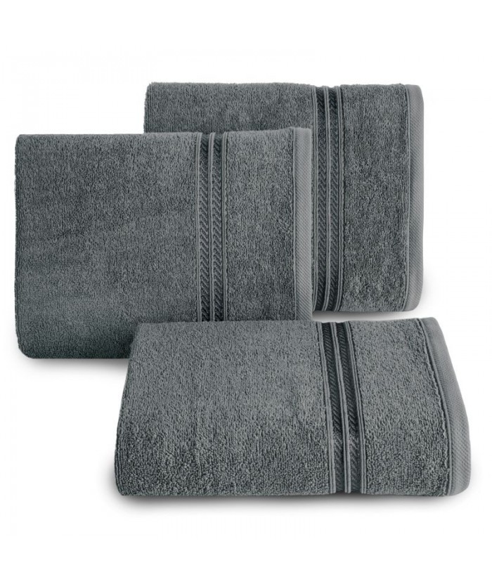 Ręcznik bawełna Lori 70x140 stalowy Eurofirany Ręcznik bawełna Lori 70x140 stalowy