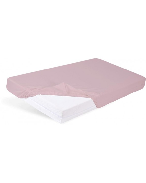 Prześcieradło bawełna 60x120x10 z gumką różowe BabyMatex